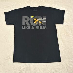 Ripple Junction Naruto Run Like a Ninja Black Graphic T-Shirt Size M